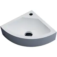 Sanilux Fontein corner 30x30x10 cm solid surface wit