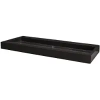Forzalaqua Wastafel oslo hardsteen gezoet zonder kraangat 120,5x51,5x9,5 cm