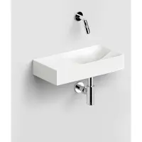 Clou Fonteinset vale incl. Toebehoren 7x38 cm mat wit