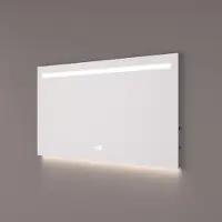 HiPP Spiegel design spv 5000 rechthoek 120x70 cm met verlichting incl. Spiegelverwarming en digitale klok