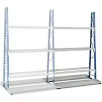 MANORGA Profiel-magazijnrek, dubbelzijdig, aanbouwsectie, H 3000 x L 1500 x D 600 mm