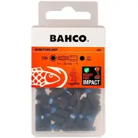 Bahco 1/4 inch torsiebits voor TX T25 schroeven, 25 mm - 25 stuks per blisterverpakking