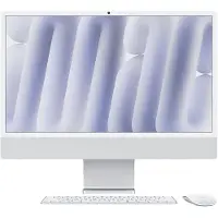 Apple Imac 24" Zilver - M4 (8 Core Cpu 8 GPu) 16 Gb 256 Gigabit Ethernet Azerty (mwuc3f)