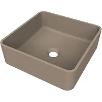 Arcqua Case Opbouw Waskom Vierkant 37x37 Mat Truffel