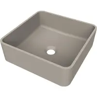 Arcqua Case Opbouw Waskom Vierkant 37x37 Mat Klei