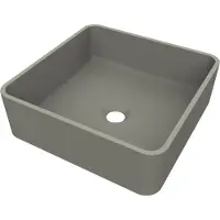 Arcqua Case Opbouw Waskom Vierkant 37x37 Mat Beton