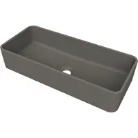 Arcqua Case Opbouw Waskom Rechthoek 60x26 Mat Quartz Grijs