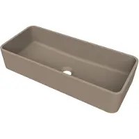 Arcqua case opbouw waskom rechthoek 60x26 mat truffel