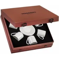 Missoni Kop & Schotel Luxury Gift Box Zig Zag White 120 ml (Set van 6)