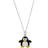 Orphelia ZH-7455 - Ketting + Hanger Pinguin - Zilver 925 - 42 cm