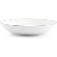 BonBistro Kom 21xH4cm coupe green rim Basic White (Set van 6)