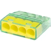BES LED Lasklem - Vintex - 4 Polig - 0.2-2.5 mm2 - Geel - 500 Stuks