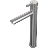 Brauer Edition Wastafelkraan Verhoogd - Hendel 2 - Geborsteld RVS PVD - Messing - Kranen, Wastafelkranen, Opbouw Wastafelkranen - 4260483797439