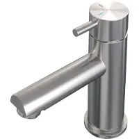 Brauer Brushed Edition lage opbouw wastafelmengkraan model B RVS geborsteld PVD