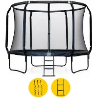 BLITS Urban trampoline - Ø 427 cm - Zwart