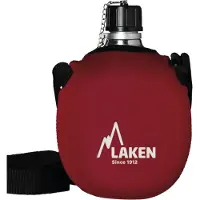 Laken Aluminium veldfles, Cantimplora Alu, , 1 liter, Rood Neopreen - PCR alu - Made in Spain