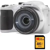 Kodak Pixpro AZ255 Camera, 16,35 MP, 25x zoom, Full HD, Wit - + 32GB geheugenkaart