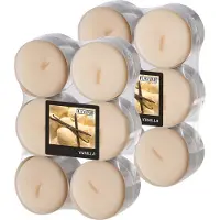 Conpax Candles Geur theelichtjes/waxinelichtjes - Maxi - 24x - Vanilla aroma - 8 branduren