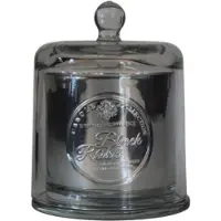 Opjet Luxe kaars onder stolp - Metal PM Black Rose