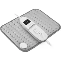 Bloomfold Elektrisch warmtekussen - 40 x 30 cm - 9 standen - Automatische uitschakeling - Heating pad - Grijs