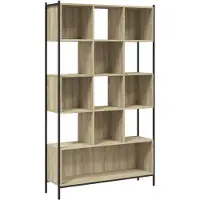 vidaXL Boekenkast 102x28x172 cm bewerkt hout sonoma eikenkleurig