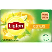 Lipton Clear Green Tea Citrus - 240 Theezakjes - Groene Thee Citrus - 12 x 20 Zakjes - Voordeelverpakking