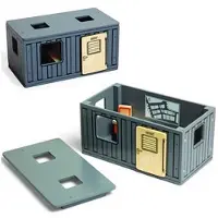 Pintoy bouwcontainer met kantoormeubeltjes