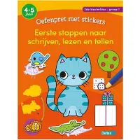 Zuidnederlandse Uitgeverij (ZNU) Oefenpret met stickers - Eerste stappen naar schrijven, lezen en tellen (4-5 j.) - ZNU