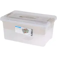 Sans marque Opbergbox kunststof met inzet 9L