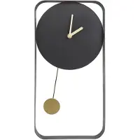 Beliani SERVOZ - Wandklok - Zwart - Staal