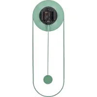 Beliani SALVAN - Wandklok - Lichtgroen - Staal