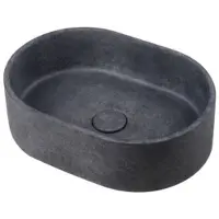 Ideavit Waskom Idea.Rock 40x28x12 cm Ovaal Beton Donker Grijs