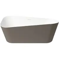 Zydra Vrijstaand ligbad sottovento 170x80 cm moka