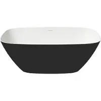 Zydra Vrijstaand Ligbad Arenal 150x72 cm Negro