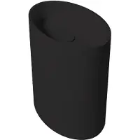 Zydra Vrijstaande waskom elipse 60x42 cm negro