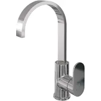 Brauer Chrome Edition hoge opbouw wastafelmengkraan met draaibare platte uitloop model C chroom
