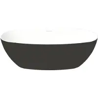 Zydra Vrijstaand ligbad como 170x80 cm br negro