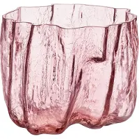 Kosta Boda Crackle vaas 17,5 cm Roze