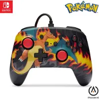 PowerA Bedrade Controller - Nintendo Switch - Charizard Firestorm - 3m USB-kabel