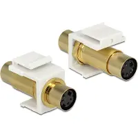 DeLOCK S-Video keystone - Mini DIN 4-polig female naar Mini DIN 4-polig femal