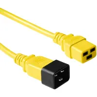 ACT AK5101 230V Stroomkabel C19/C20 Geel - 1,2 meter