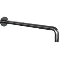 Brauer Muurarm gebogen gunmetal geborsteld PVD