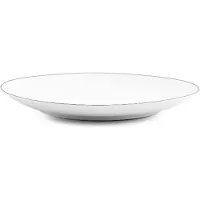 BonBistro Plat bord 26,5cm coupe black rim Basic White (Set van 6)