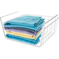 Koopman Hangmand voor kast - metaal - 30 x 26 x 14 cm - grijs - kastmandje