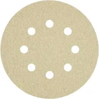 Ivana Schuurschijf Klittenband Rond 8-Gats Korrel 60 Ø125mm - 10 Stuks