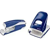 Leitz perforator 5138 + nietmachine 5522 SET, blauw