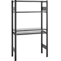 Ordo Insteekstelling Home - stalen - basisrek - B 1060 x D 435 x H 1750 mm - 3 legborden - diepzwart mat RAL 9005