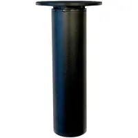 Furniture Legs Europe Stalen verstelbare meubelpoot zwart rond ø 3 cm en hoogte 12,5 cm