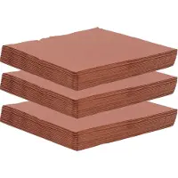 Daisy Maki uni servetten - 60x st - 33 x 33 cm - koper - lunch/diner servetten