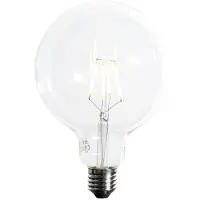 LUEDD E27 dimbare LED spiraal filament G125 5W 450 lm 2700K